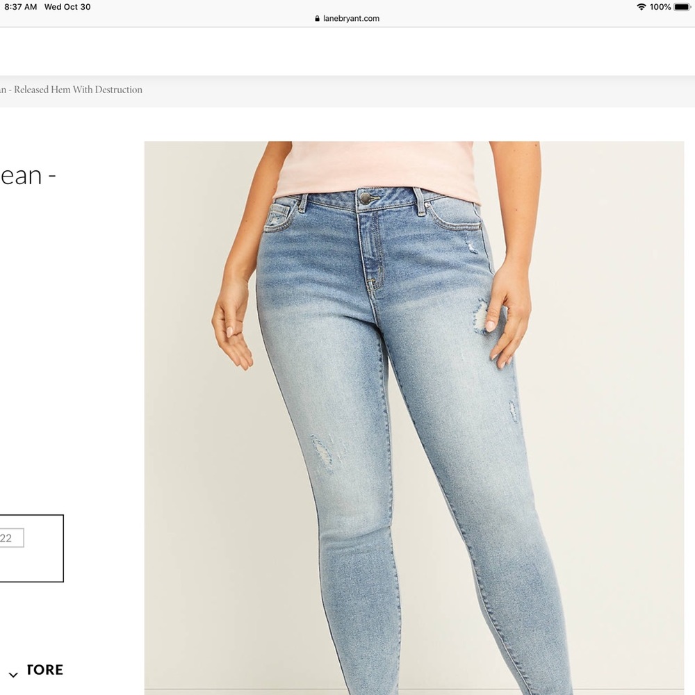 Brand new distressed skinny jeans
